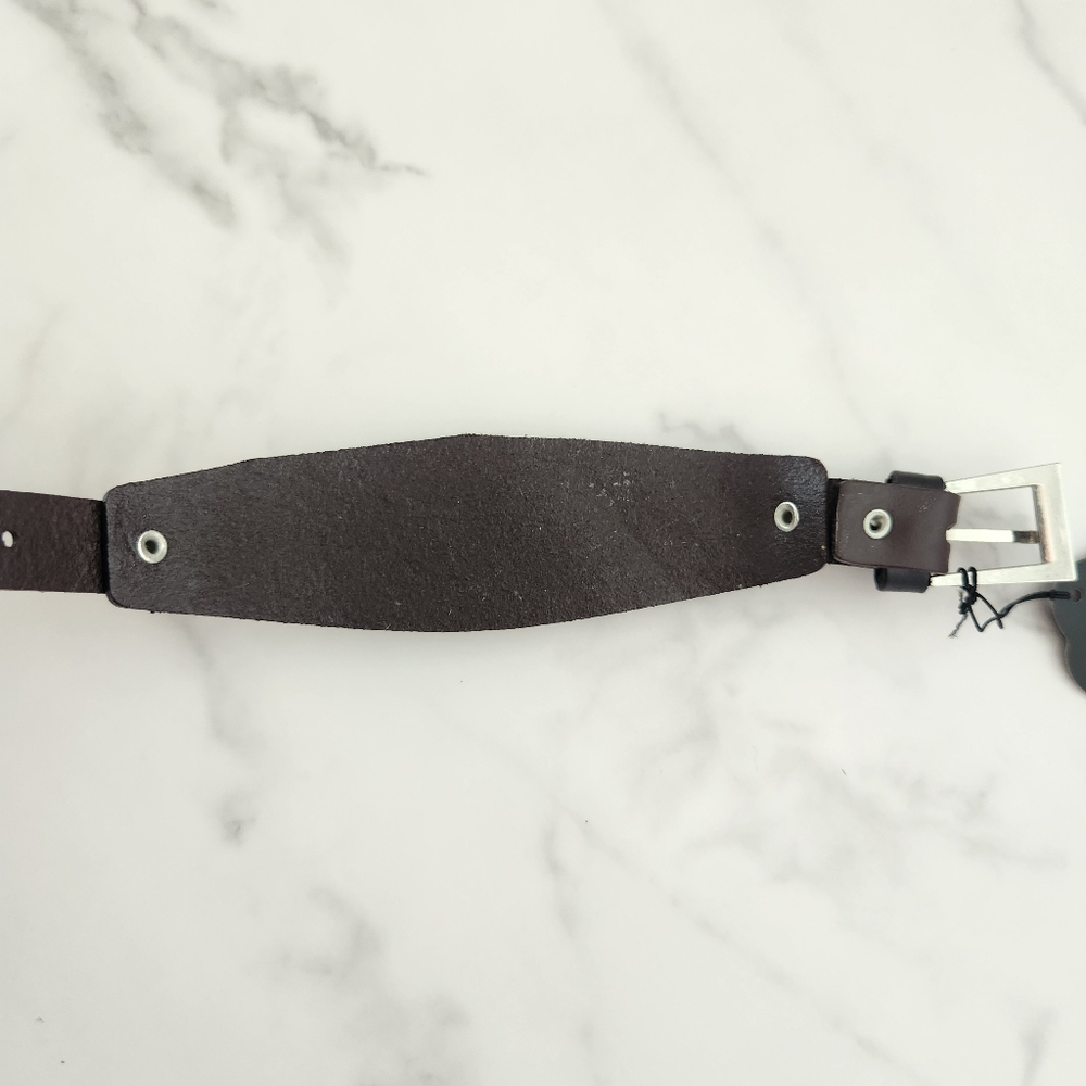 Paparazzi Unisex Adjustable Brown & Black Pu Leather Bracelet - Picture 12 of 14